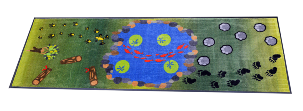 image of meadow sensory rug