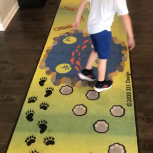 walk in meadow sensory rug