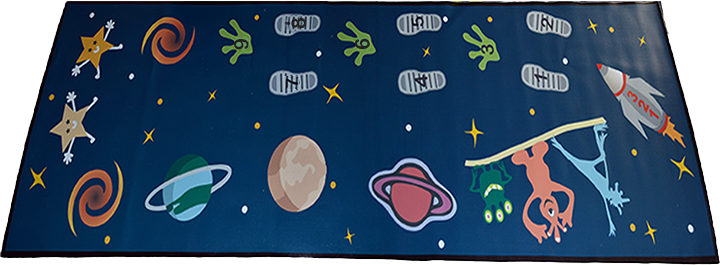 Outer Space Rubber Mat