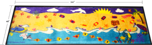 image of colorful sensory rug
