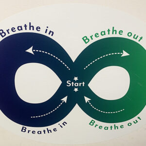 wall graphic of infinity breathing