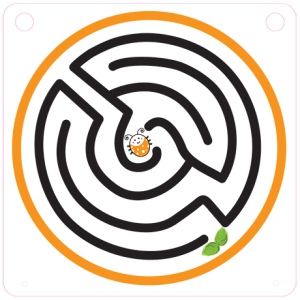 Hungry Lady Bug Maze Wall Graphic