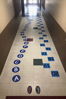 sensory path with educational elements
