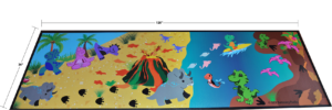 sensory path with dino activities