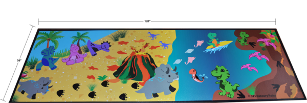 sensory path with dino activities