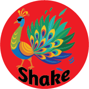 sensory shaking like a peacock activity
