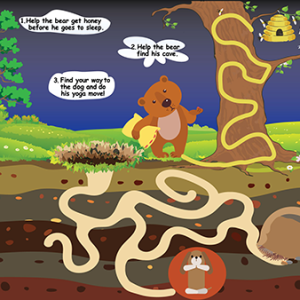 Hibernating Bear Maze– Walk in the Meadow Path